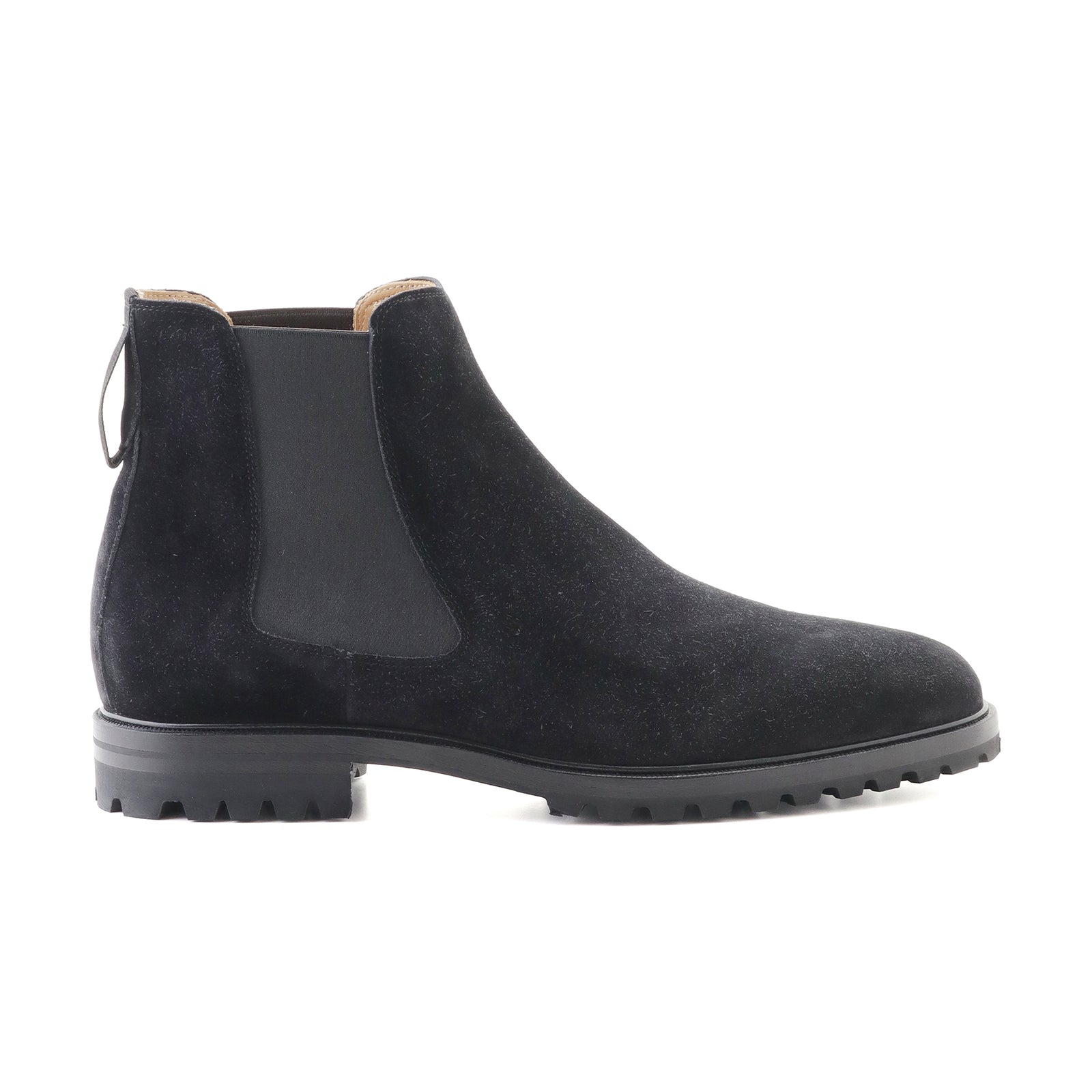 スエードチェルシーブーツ ブラック – MINIMAL WARDROBE（ミニマル