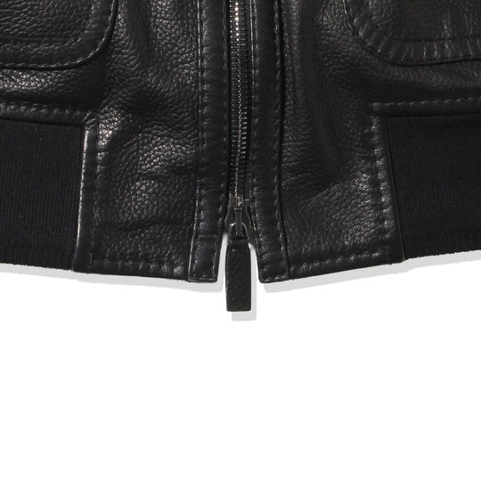Bomber JK Grain Leather Black