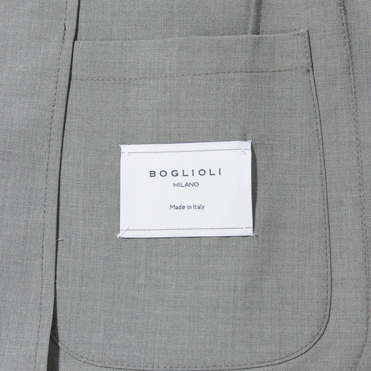 ウールストレッチ 2B シングルスーツ グレー