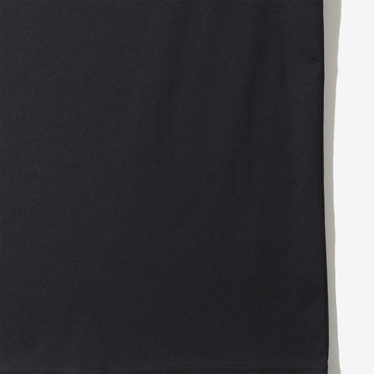 037_WW シルケットクルーネック ベーシックTシャツ ブラック