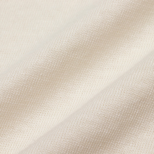 リネンコットン スキッパー L/SLV ホワイト