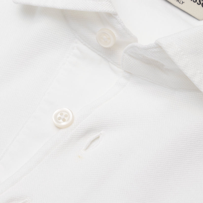 鹿の子 製品染め ポロシャツ S/SLV ホワイト – MINIMAL WARDROBE