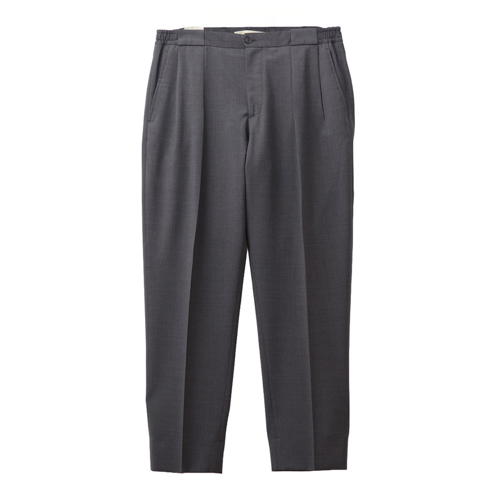 【新品】Ermenegildo Zegna テーパード ウール スラックス 48 26SS PORTOBELLO ZIGNONE ウール ボックスプリーツ テーパードパンツ
