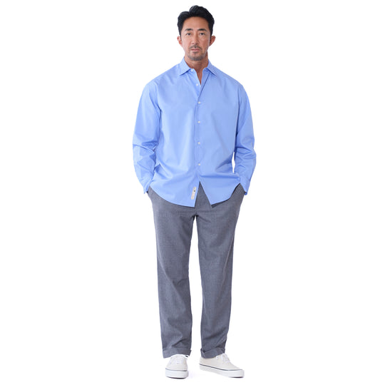 【干場義雅×DRESSTERIOR】シドグラスシャツ サックス