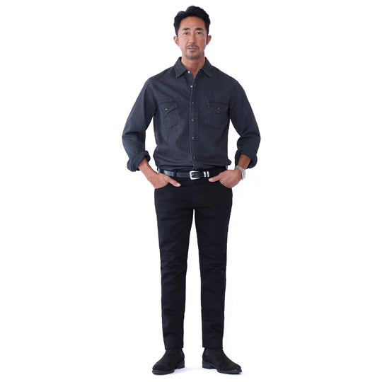 N.Slim Tapered STR  5pocket OWS ブラック