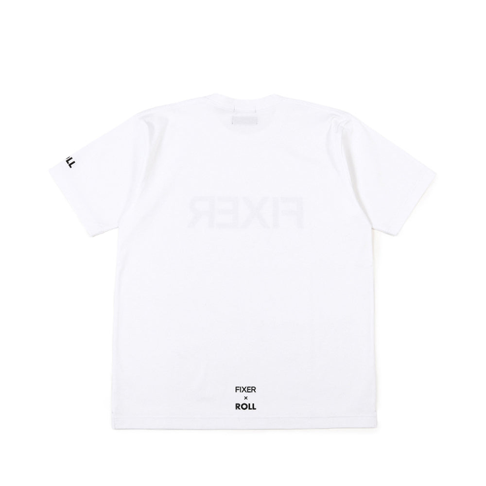 ROLL × FIXER FIXER Logo Print T-shirt プリント Tシャツ ホワイト