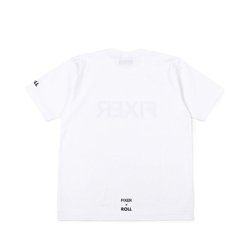 ROLL × FIXER FIXER Logo Print T-shirt プリント Tシャツ ホワイト