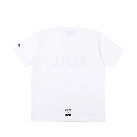 ROLL × FIXER ROLL Logo Print T-shirt プリント Tシャツ ホワイト