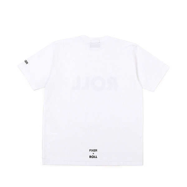 ROLL × FIXER ROLL Logo Print T-shirt プリント Tシャツ ホワイト