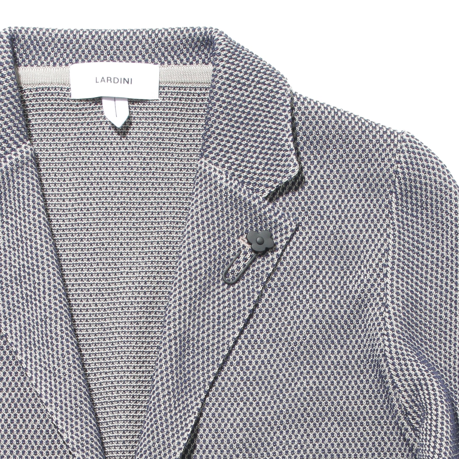 美品✨LARDINI ラルディーニ コットンニットジャケット ネイビー L