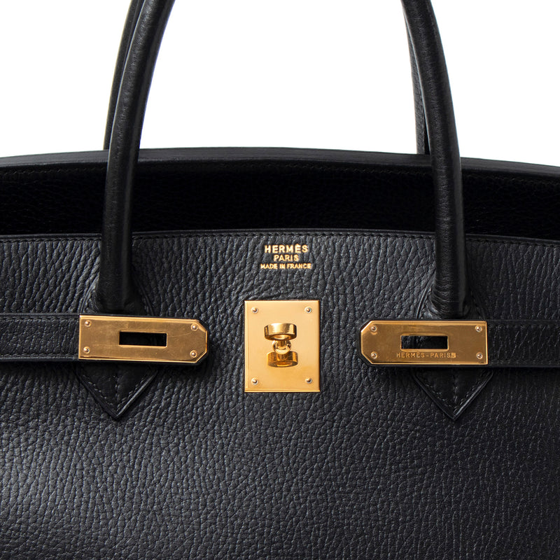 【銀行振込専用商品】Hermes バーキン アルデンヌ ブラック×ゴールド