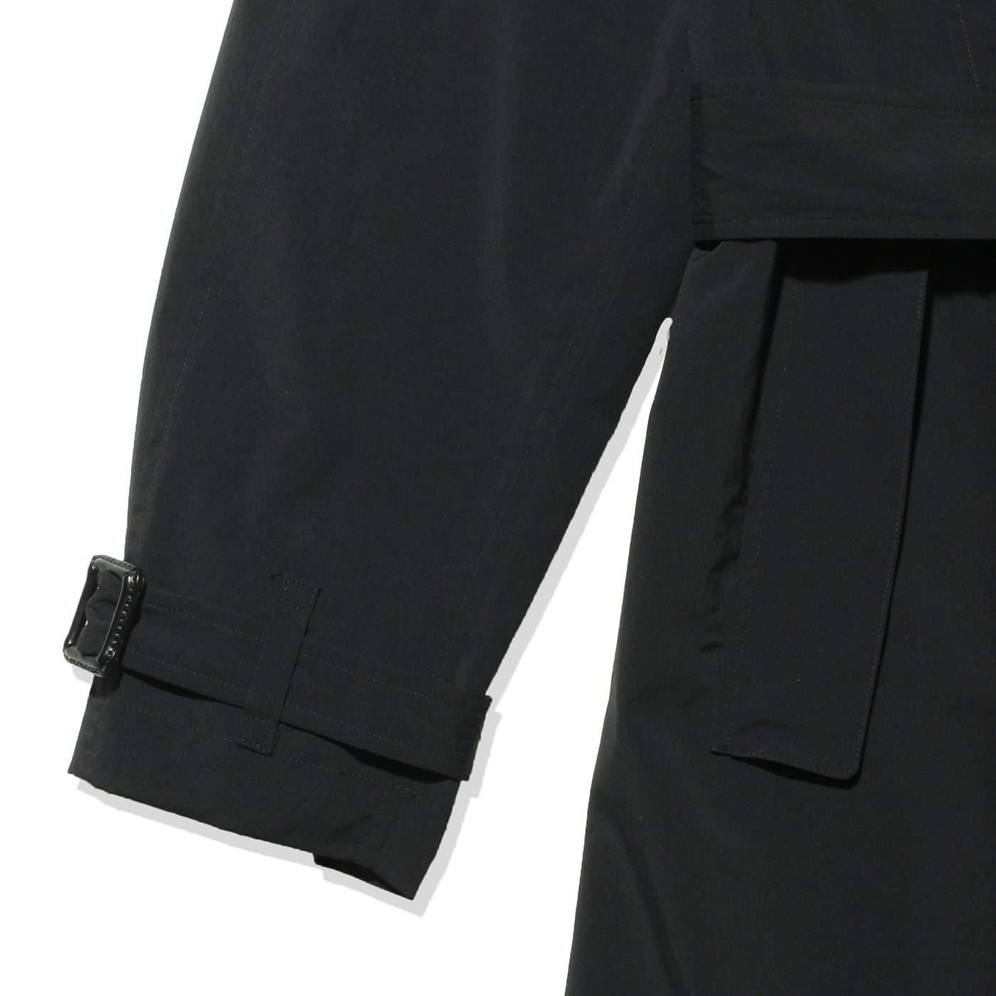 トレンチコート ポリエステルタイプライター ブラック – MINIMAL WARDROBE