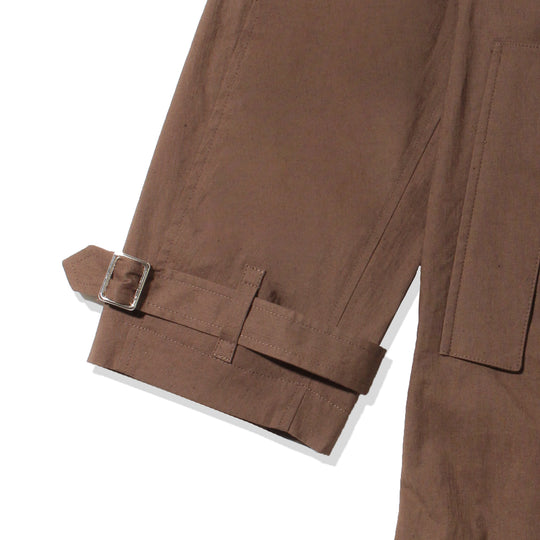 トレンチコート コットンリネン ブラウン