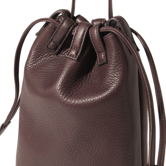 【干場別注】Coulisse 巾着袋 サドルレザー ブラウン