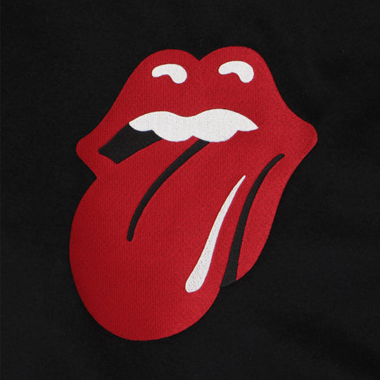 ＜THE ROLLING STONES＞ メンズ ダブルブレスト ライダースジャケット "Red Tongue"