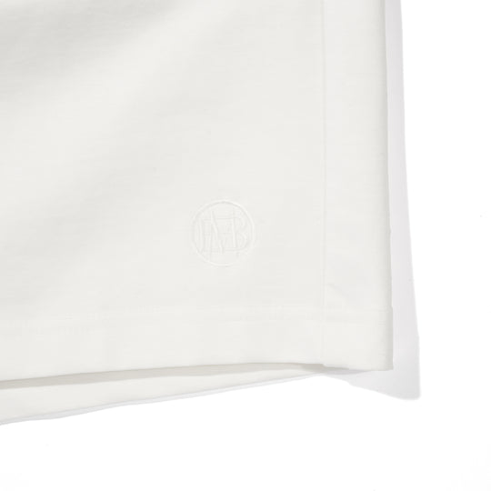 Duplex Cotton Jersey トラベル ショーツ ホワイト