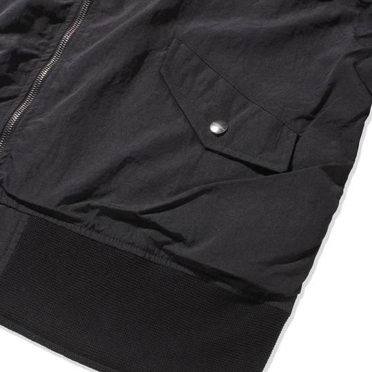 干場別注 ボンバージャケット NERO