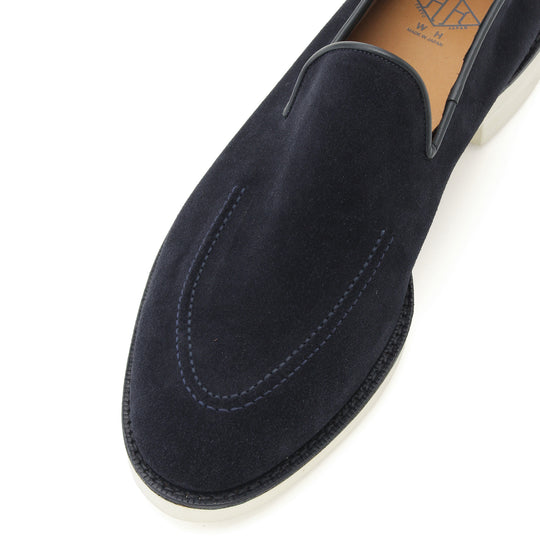 チャールズＦステッド SUPERBUCK スエード アンライニング スリッポン ネイビー