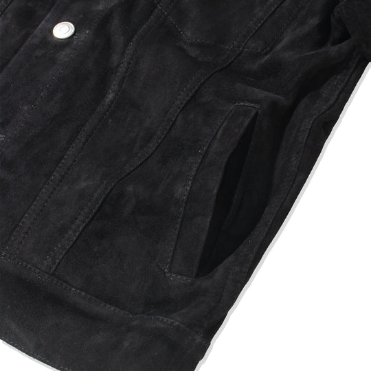 干場別注 トラッカーストレッチジャケット NERO