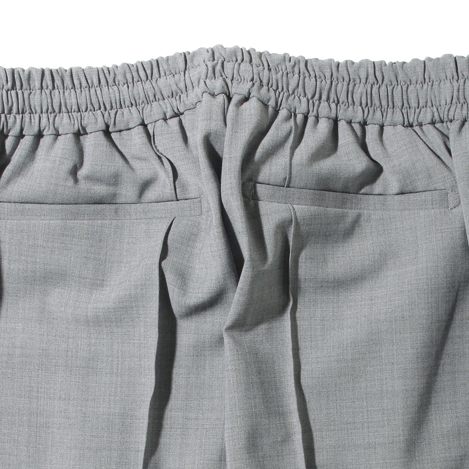 干場別注モデル新素材】H DUE 永久クリース ストレッチウールパンツ