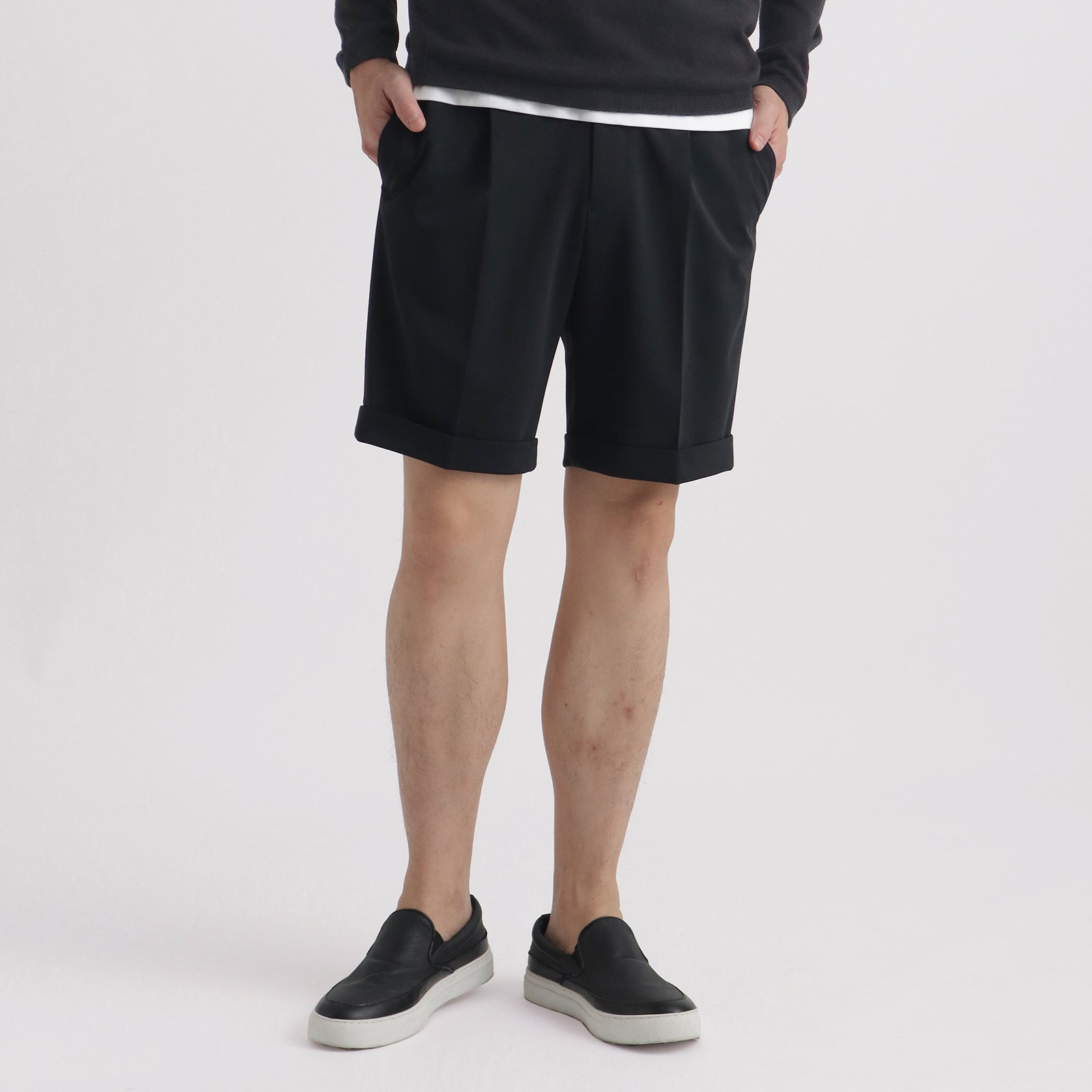 マットツイストショートパンツ ブラック – MINIMAL WARDROBE