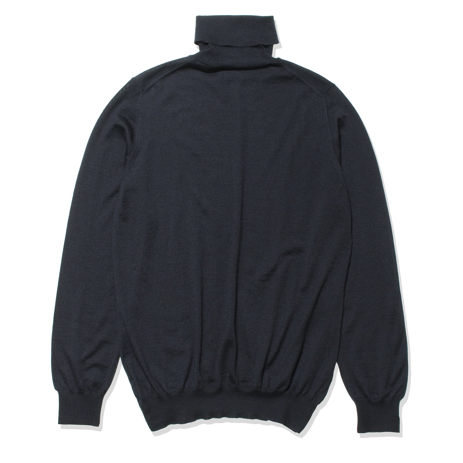 カシミアシルクタートルネックニット ネイビー – MINIMAL WARDROBE
