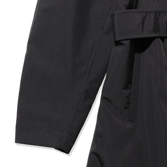 【MMW限定販売】干場別注 トレンチコート ナイロン ブラック