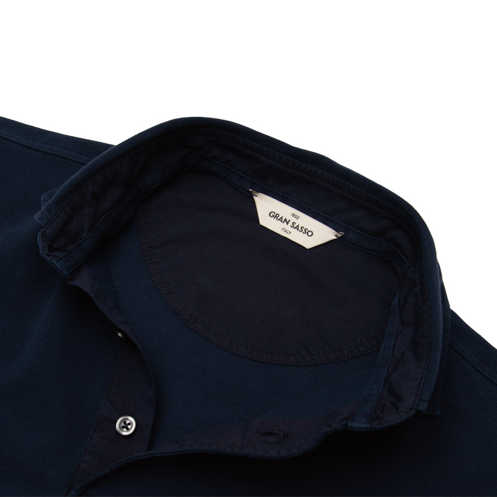 鹿の子 製品染め ポロシャツ S/SLV ネイビー – MINIMAL WARDROBE