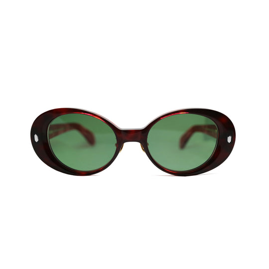 GEFFEN サングラス RED CLEAR DEMI / GREEN SMOKE LENS