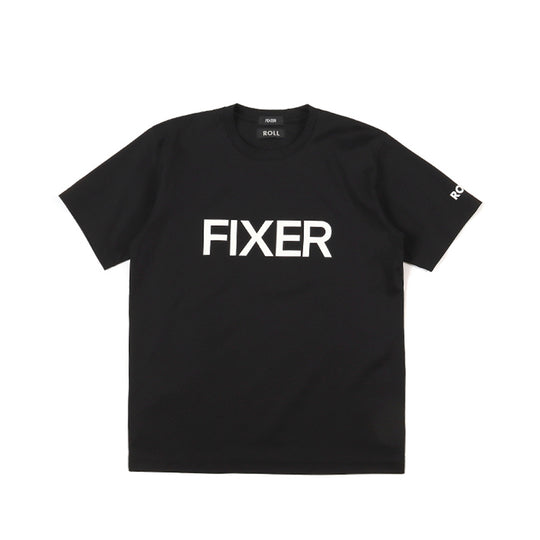 ROLL × FIXER FIXER Logo Print T-shirt プリント Tシャツ ブラック