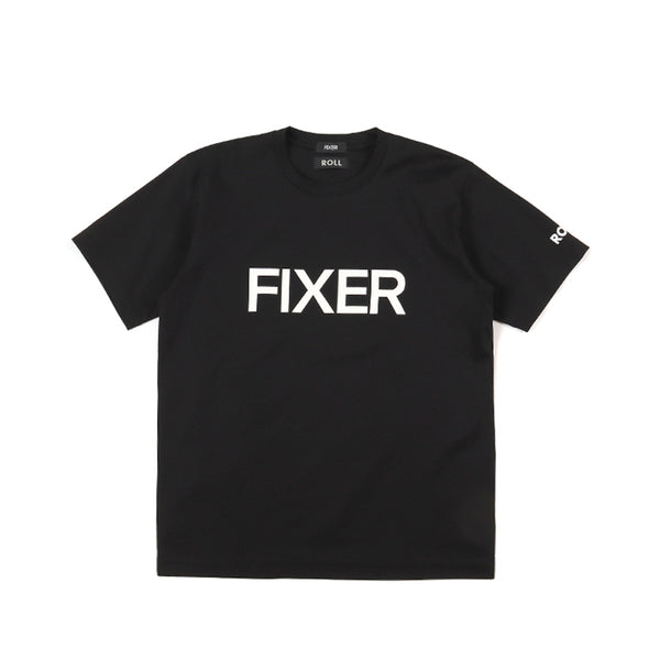 ROLL × FIXER FIXER Logo Print T-shirt プリント Tシャツ ブラック