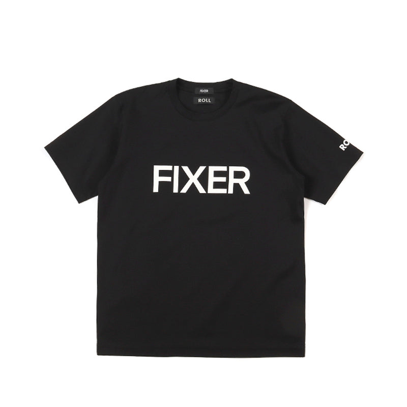 ROLL × FIXER FIXER Logo Print T-shirt プリント Tシャツ ブラック