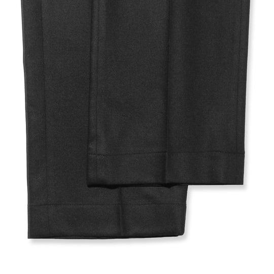 【干場別注モデル】H LUCANO ウールカシミヤストレッチ リラックスストレートパンツ FA1244X ブラック