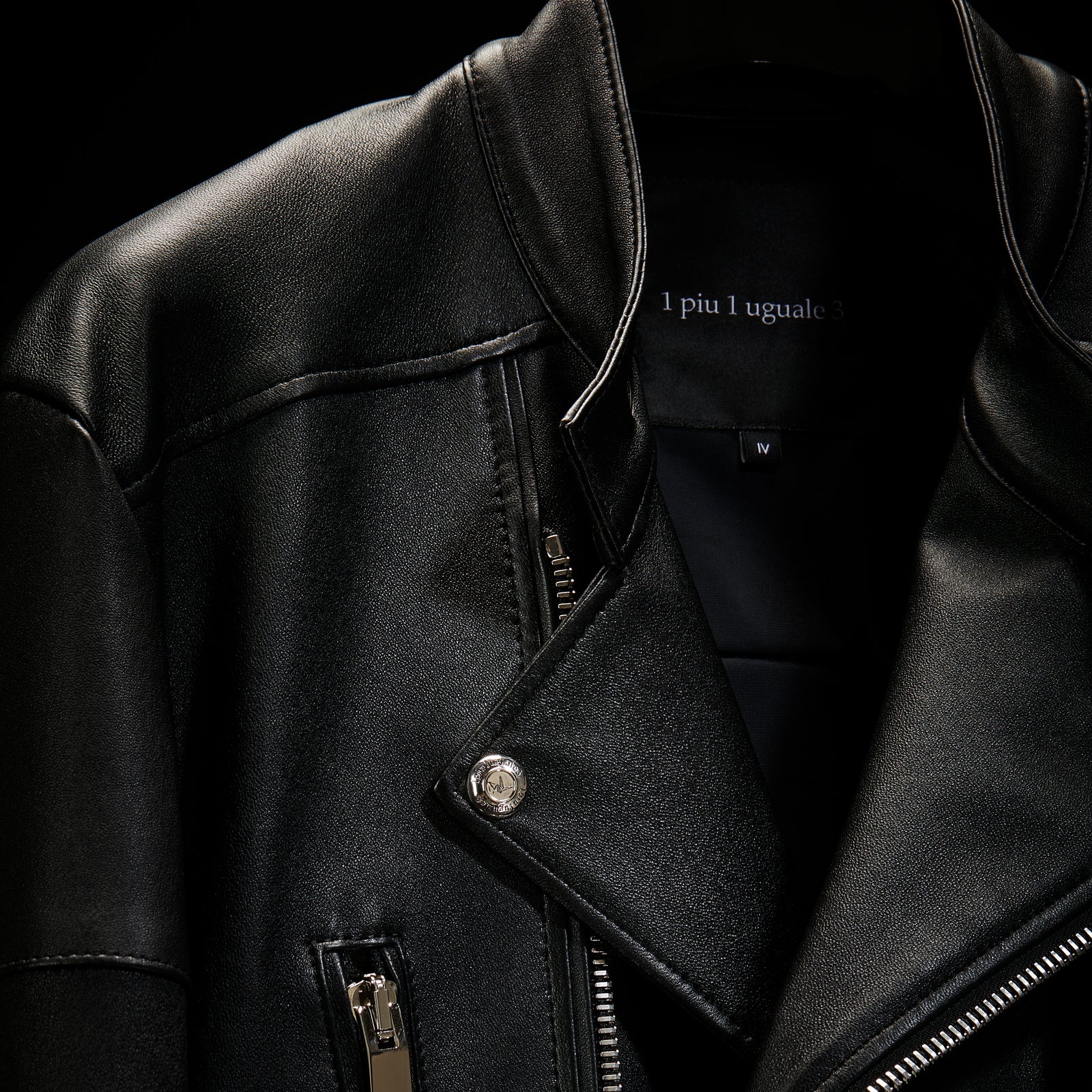 1PIU1UGUALE3 × FIXER】 STRETCH LEATHER SEMI W-RIDERS – MINIMAL