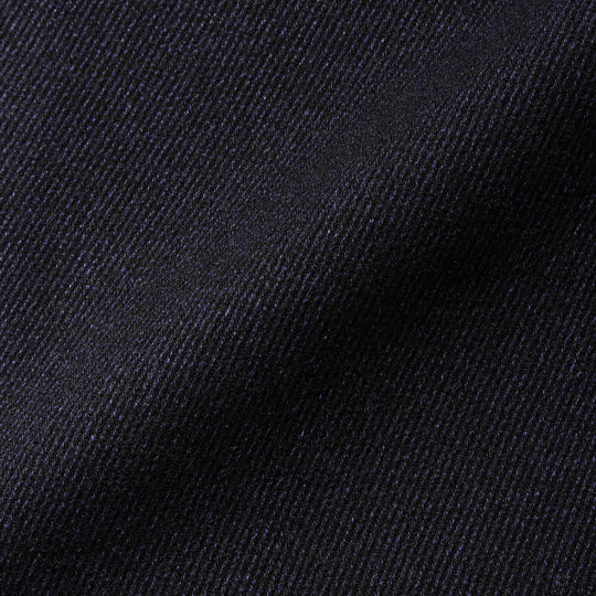 【干場別注】ストレッチカバートクロスダブルチェスターコート ネイビー