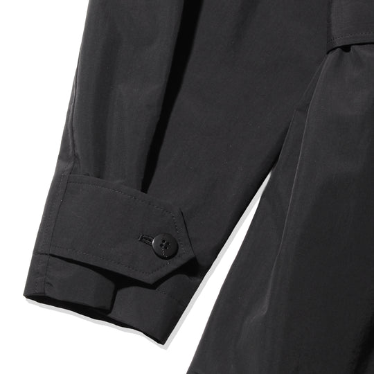 【MMW限定販売】干場別注 トレンチコート ナイロン ブラック