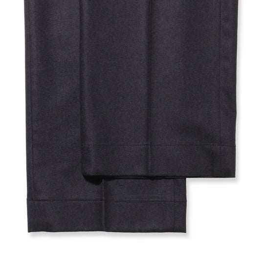 【干場別注モデル】H LUCANO ウールカシミヤストレッチ リラックスストレートパンツ FA1244X ネイビー