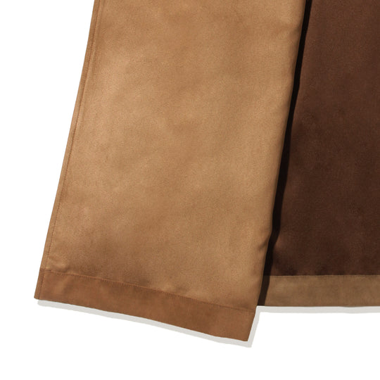 トレンチコート フェイクスエード モカ