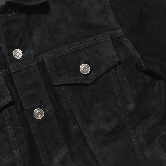 干場別注 トラッカーストレッチジャケット NERO