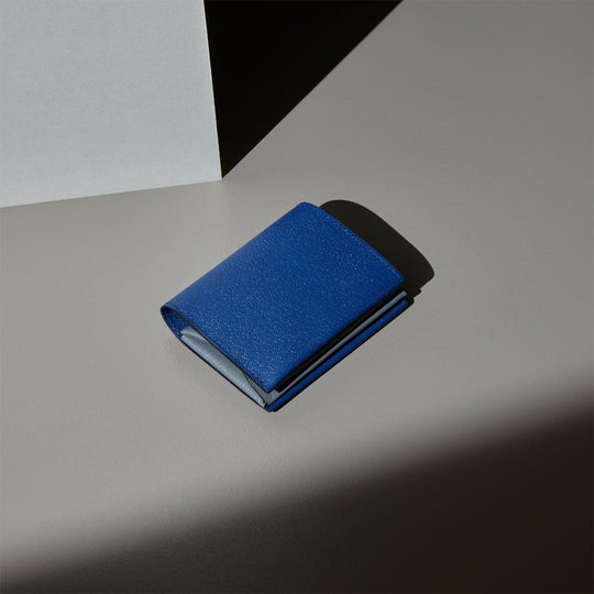 二つ折り財布  398 ブルー＆グレー