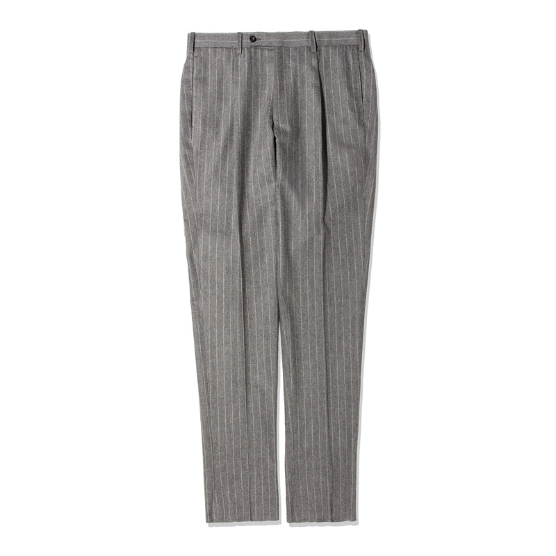 【干場別注】 チョークストライプスーツ グレー