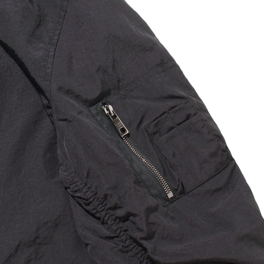 干場別注 ボンバージャケット NERO