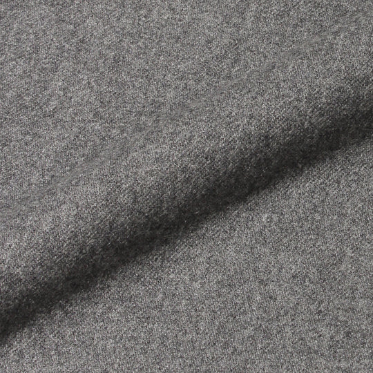 H BARBER カシミヤナイロン ツープリーツテーパードパンツ グレー