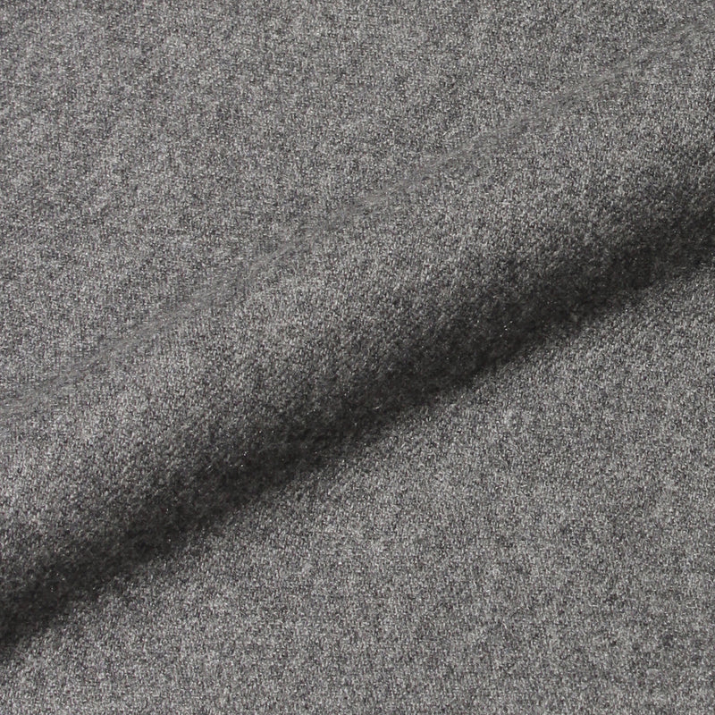 H BARBER カシミヤナイロン ツープリーツテーパードパンツ グレー