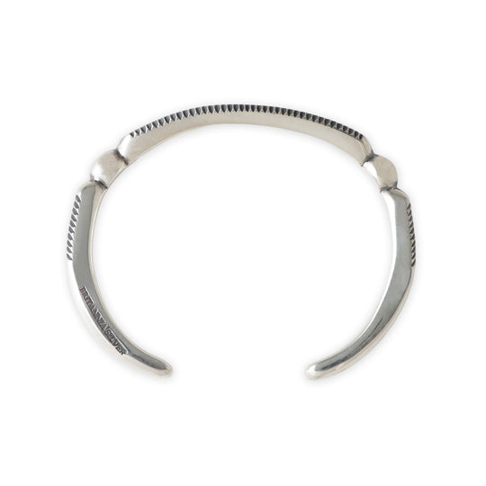 Flat top feather Bangle