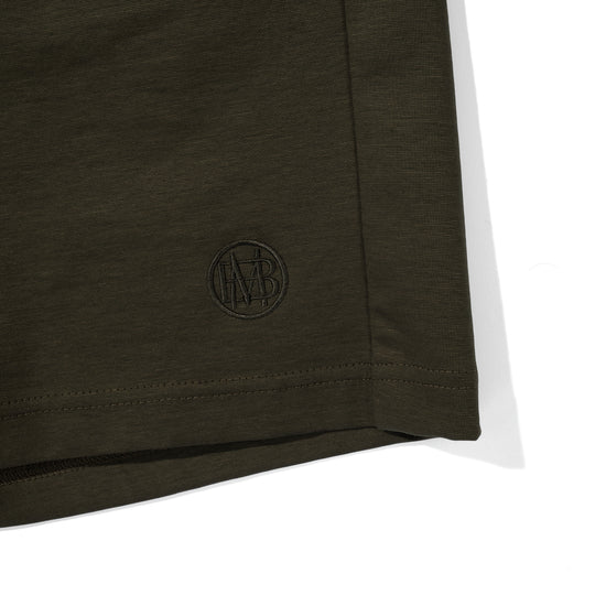 Duplex Cotton Jersey トラベル ショーツ カーキ