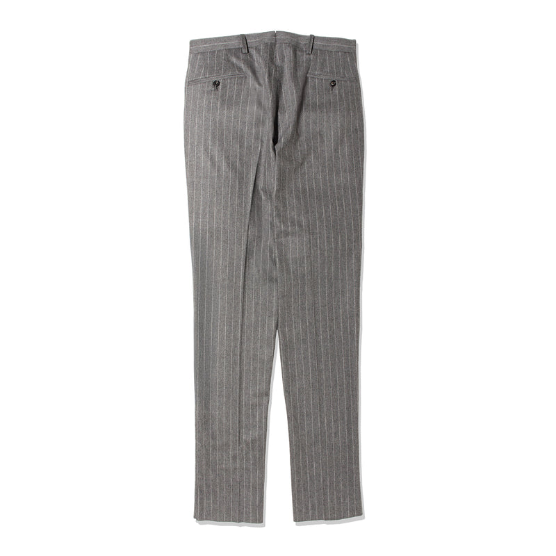 【干場別注】 チョークストライプスーツ グレー