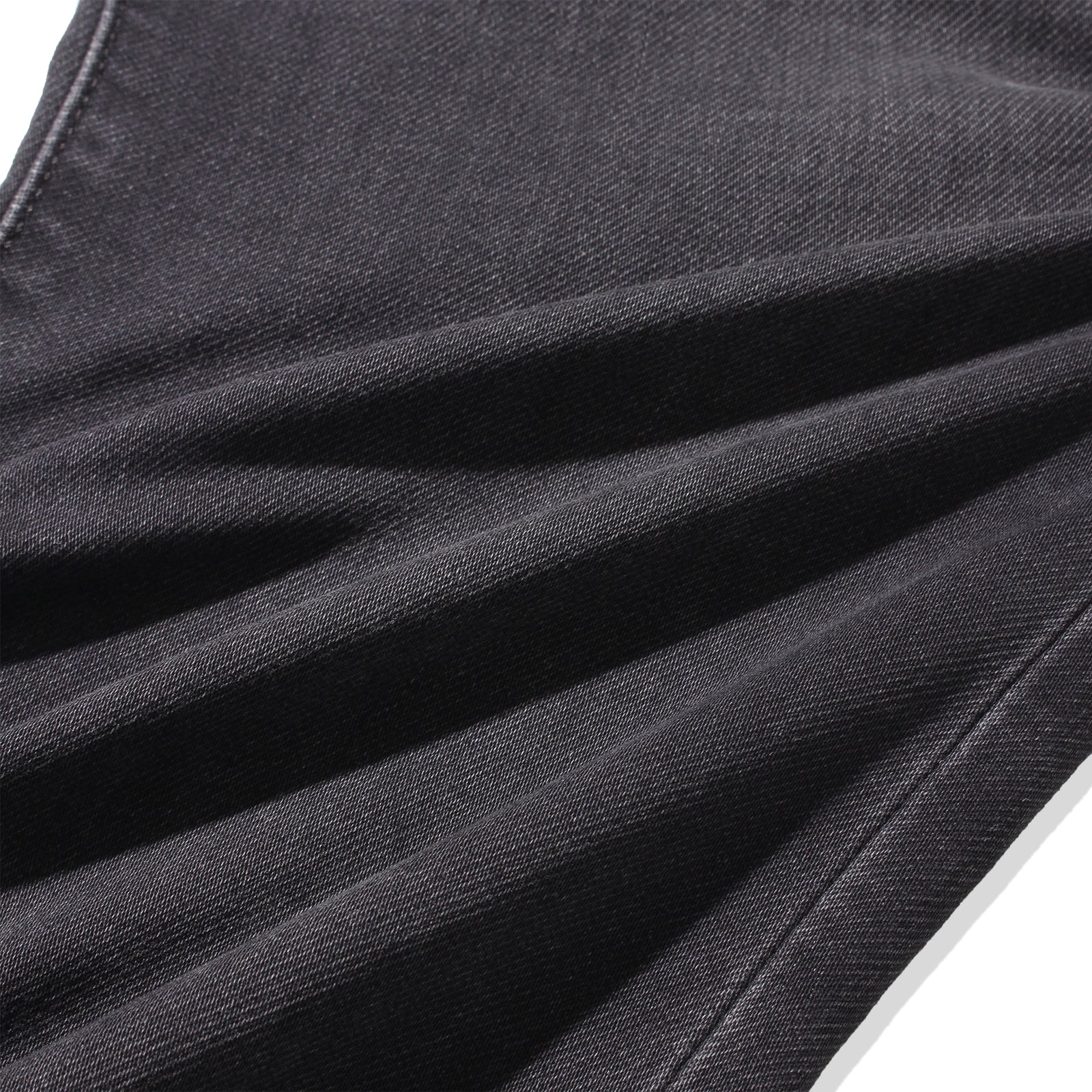 スリムテーパードジャージーデニム/LEONARDO(レオナルド) ブラック