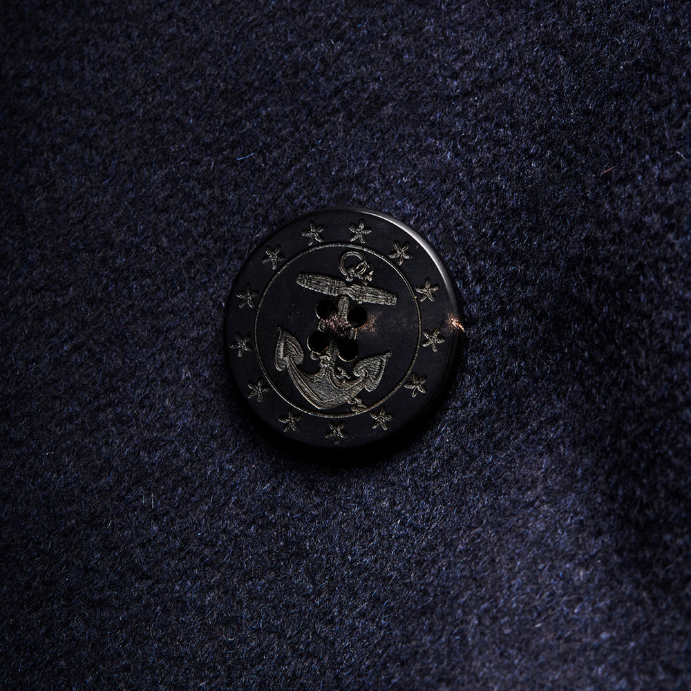第25弾 13 STAR 10 BUTTON P-COAT NAVY – MINIMAL WARDROBE