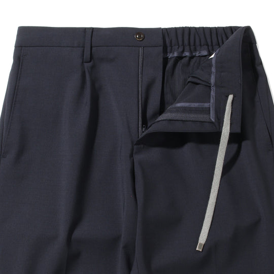 ウールストレッチ 2B シングルスーツ ネイビー